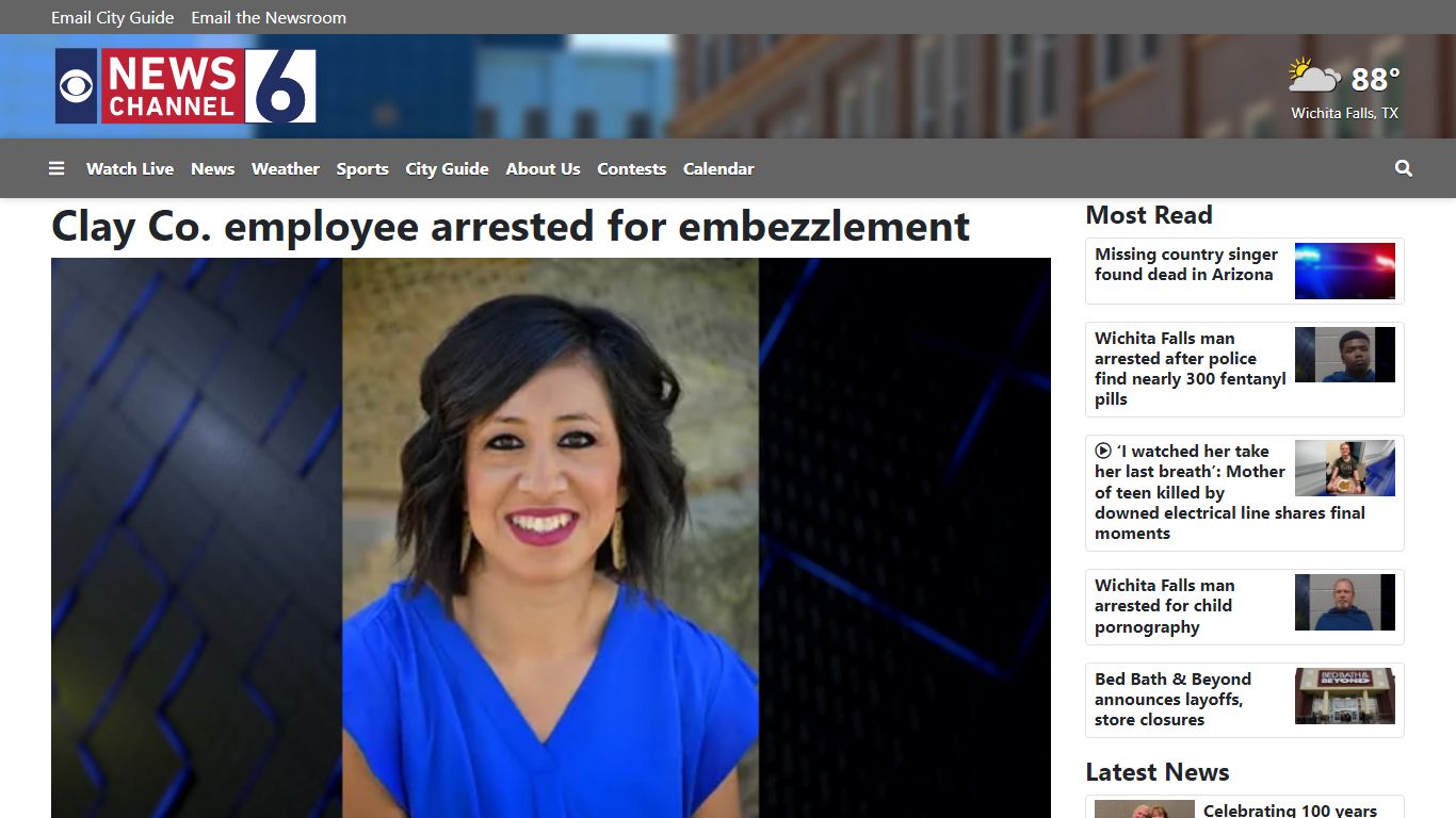 Clay Co. employee arrested for embezzlement